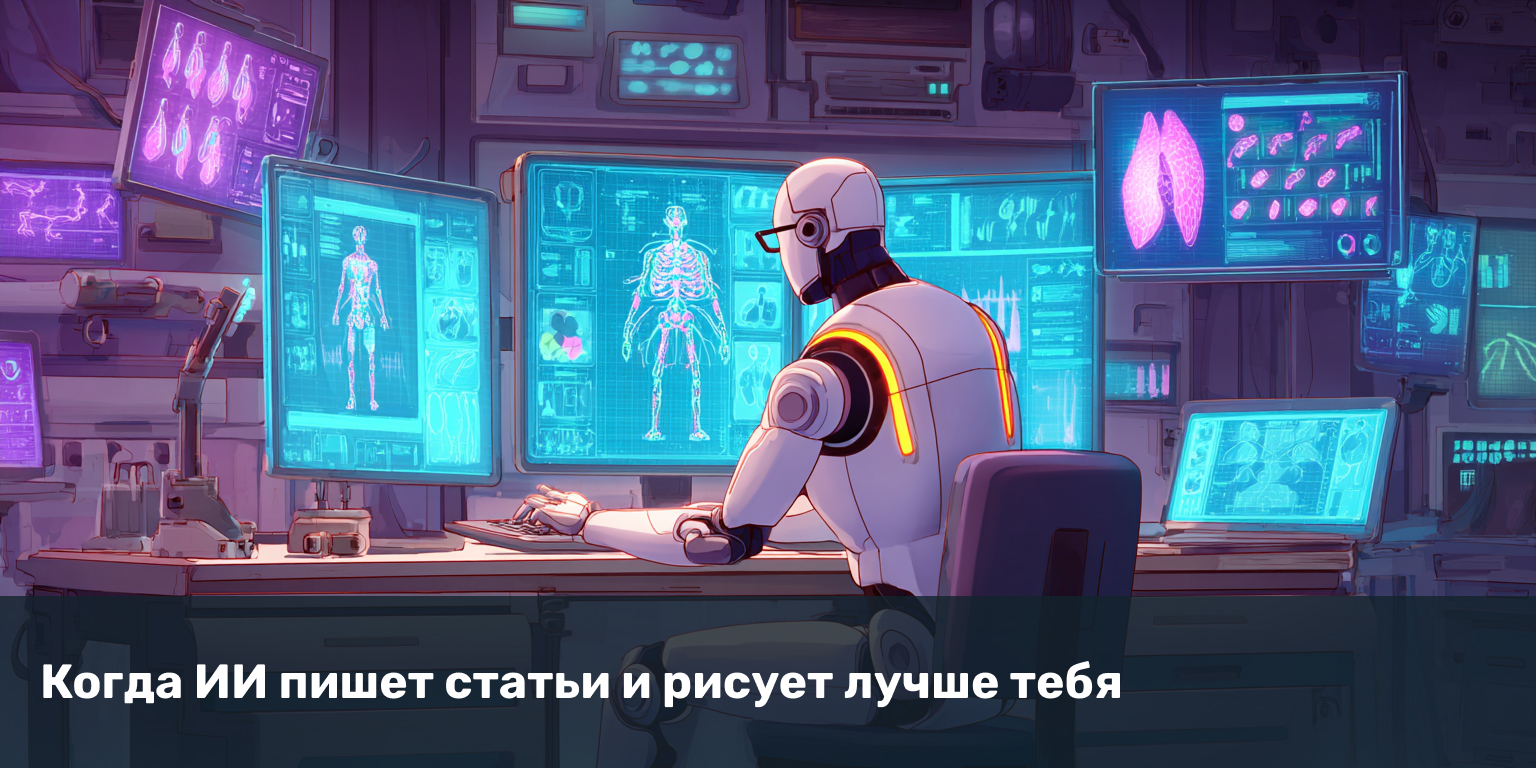Робот пишет тексты и рисует